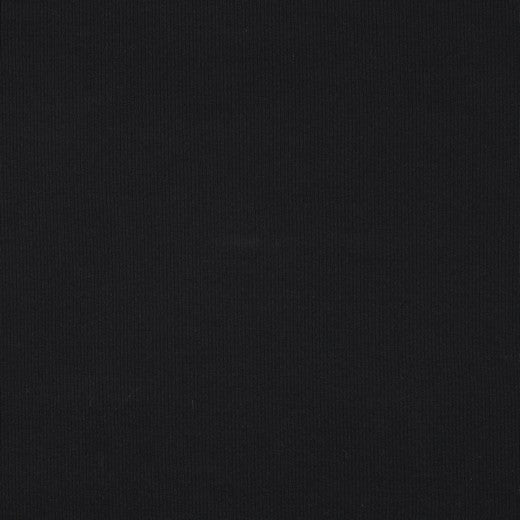 Ribbed cotton jersey (RIB JERSEY) - black 240 g/m²