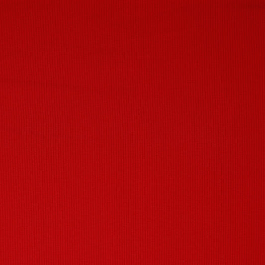 Ribbed cotton jersey (RIB JERSEY) - red 240 g/m²