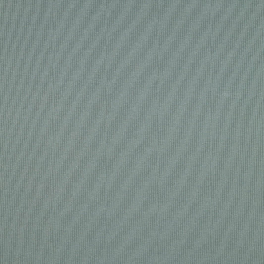 Ribbed cotton jersey (RIB JERSEY) - dark mint green 240 g/m²