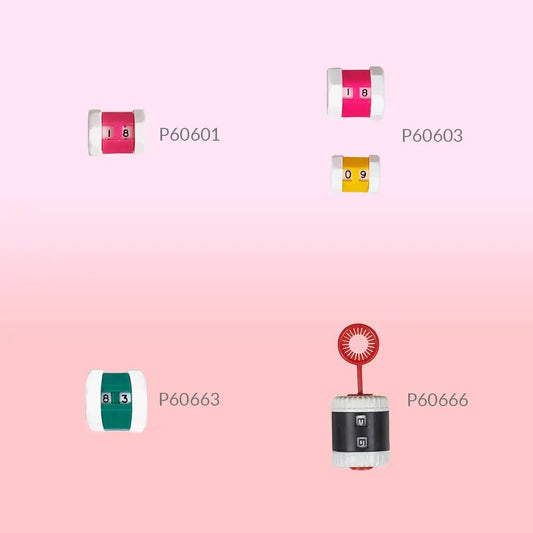 alt
Image of Pony row counter, size S and L – for precise knitting (2.00–7.50 mm) – available at Šarlotes audumi