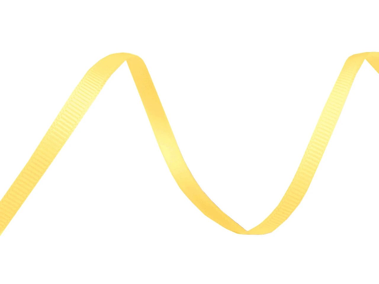 Ruban gros-grain 5 mm - jaune (rouleau de 30 m)