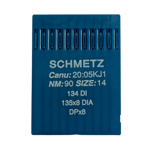 Image d'une aiguille pour machine à coudre industrielle SCHMETZ DPx5 (134) DI pour cuir - 10 pièces – disponible chez Šarlotes audumi