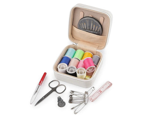 Image of sewing kit in a box|various shades – available at Charlotte's Fabrics