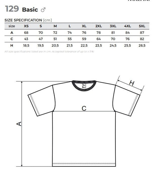 Image of a Malfini T-shirt, 100% cotton, 160 g/m² - black – available at Šarlotes audumi