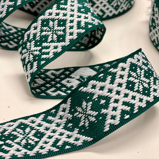 Traditional ribbon, sash 40mm - green - LV