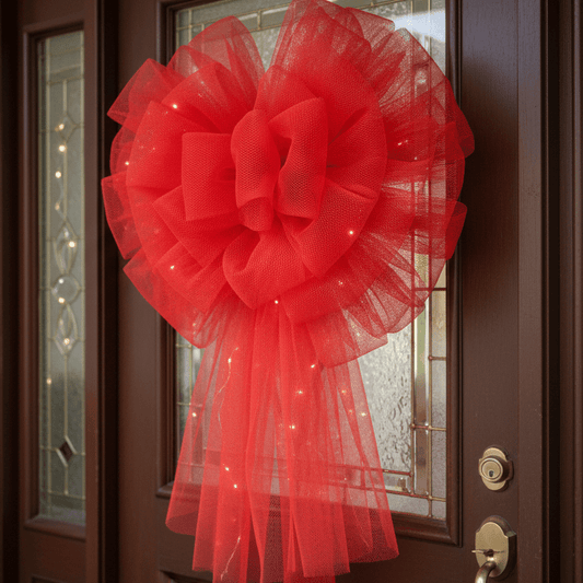 Image of stiff tulle – red| 100% nylon |20 g/m² 150 cm – available at Šarlotes audumi