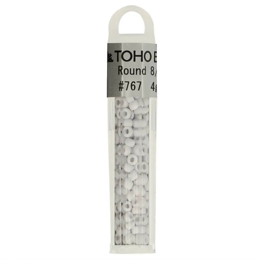 Image of TOHO high-quality round glass beads 8/0 – 4 g| assorted colors – available at Šarlotes audumi