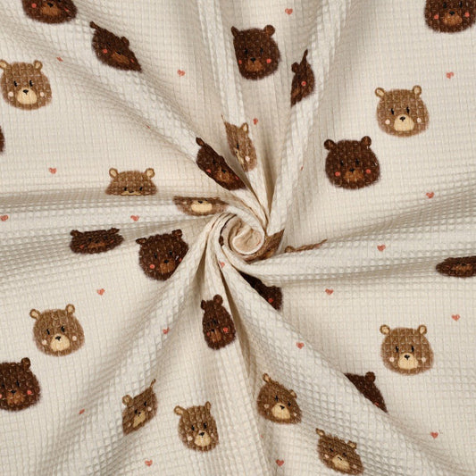 alt
Image with waffle fabric - bears 185 g/m² – available at Šarlotes audumi