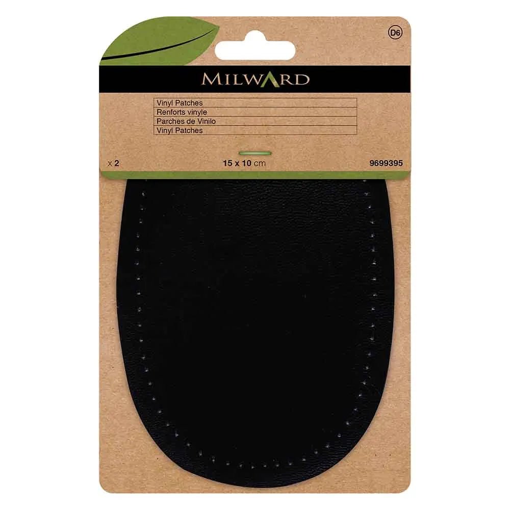 Patchs en vinyle pour vêtements Milward 10x15cm - noirs