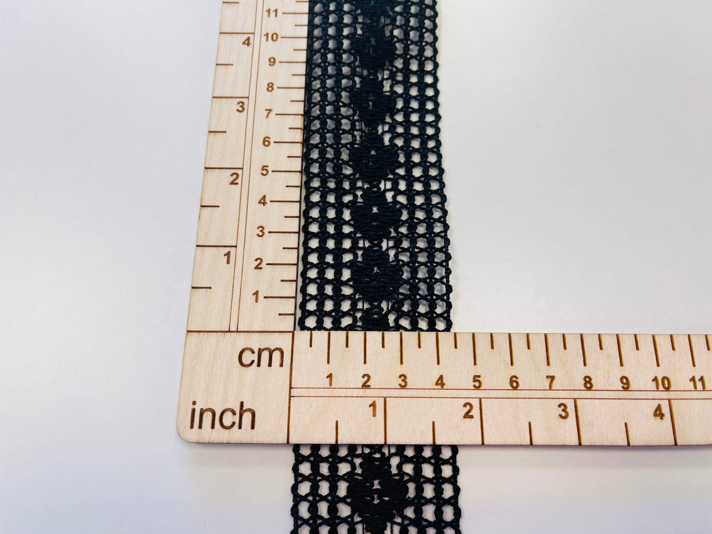 100 % Baumwollspitze, 4 cm, schwarz
