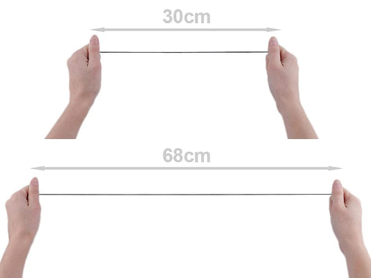 Round elastic cord Ø1.2 mm - white