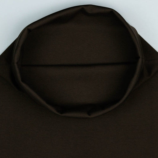 Fabric finishing edge | cuff - chocolate brown 270 g/m²