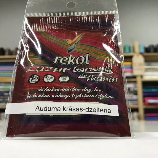 Fabric dye for washing machine - yellow