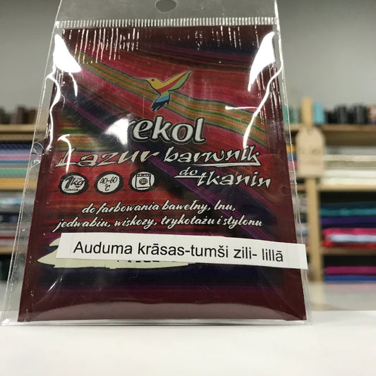 Fabric dye for washing machine - dark blue-purple