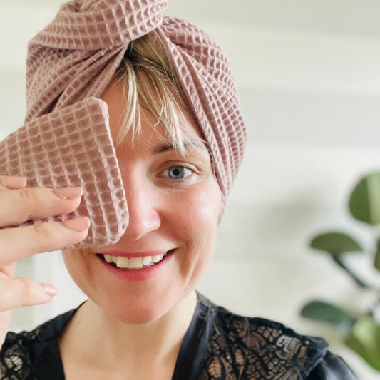 alt
Digital pattern hair towel turban