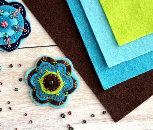 Felt sheet, 3 mm, 20x30cm-sky blue