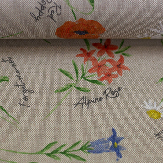 Canvas fabric - Summer Meadow 205 g/m²