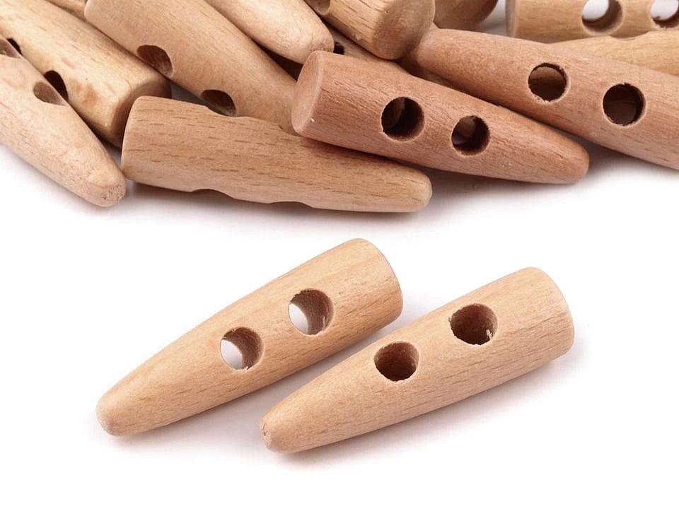 Holzknöpfe 10x40 mm