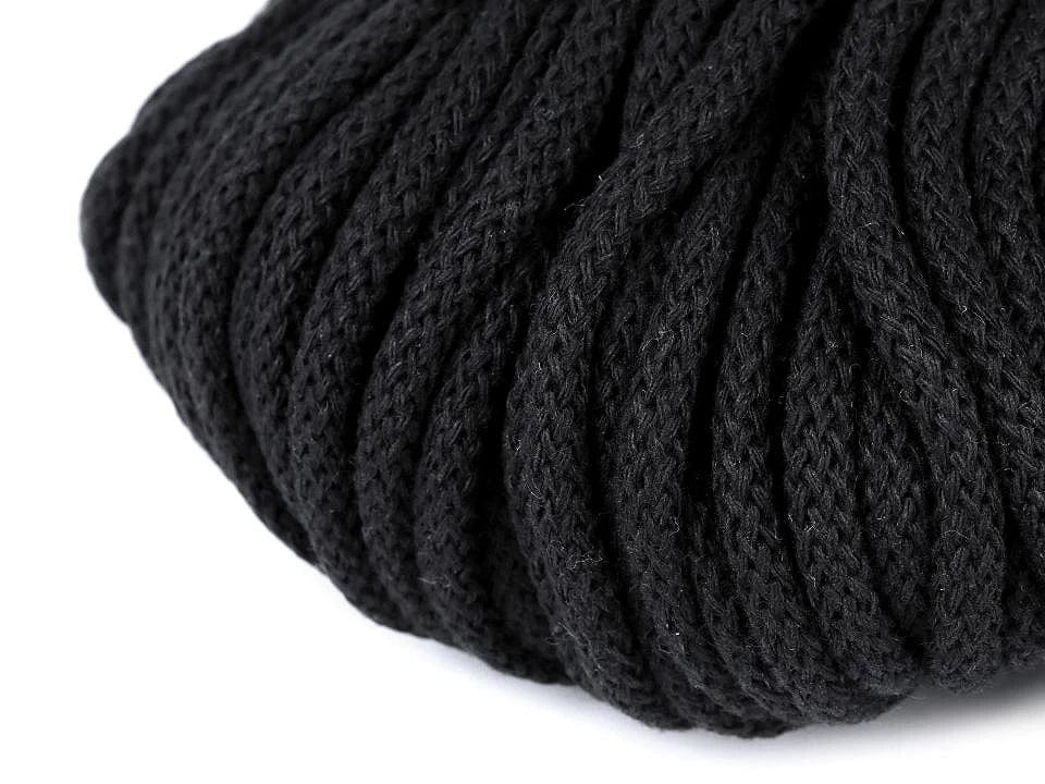 Corde en coton 5 mm (lot de 10 m) - noire