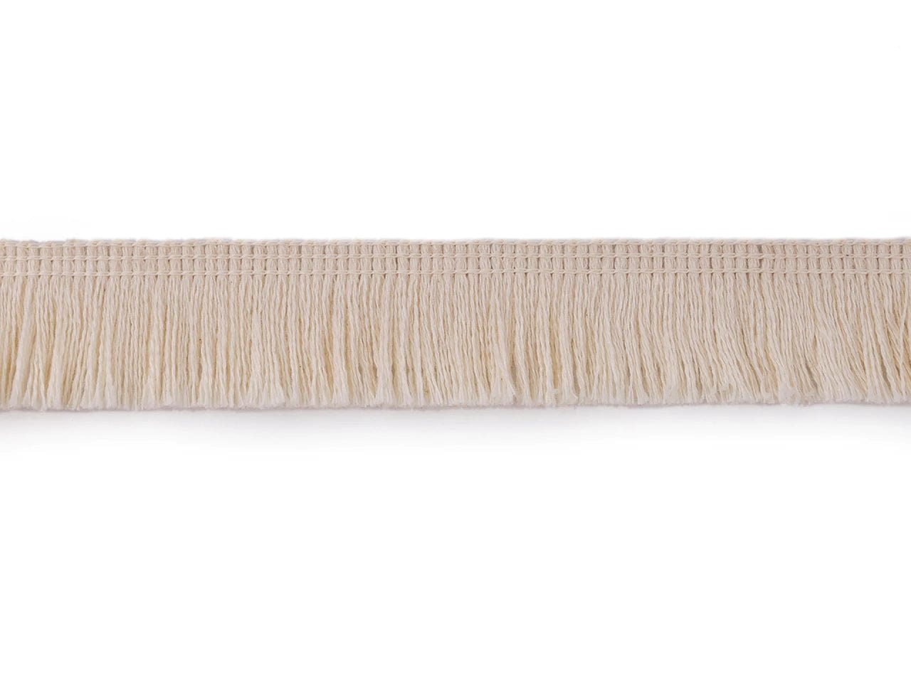 Baumwollfransen 25 mm - beige
