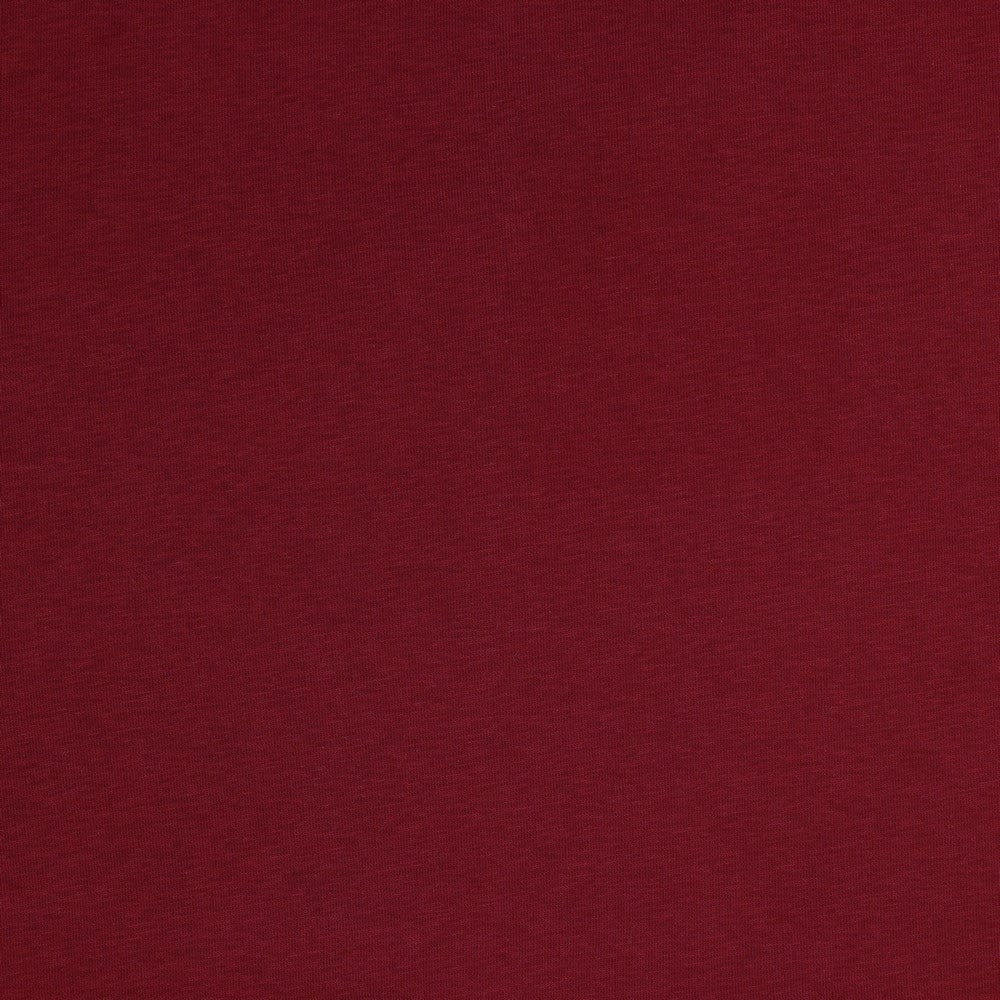 Insulated cotton knit fabric - dark red 285 g/m²