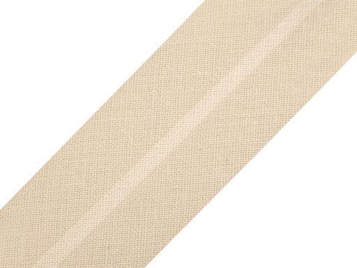 ruban de biais en coton 20 mm couleur crème