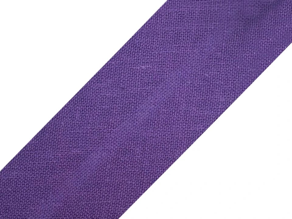 Ruban biais en coton 20 mm, lilas foncé