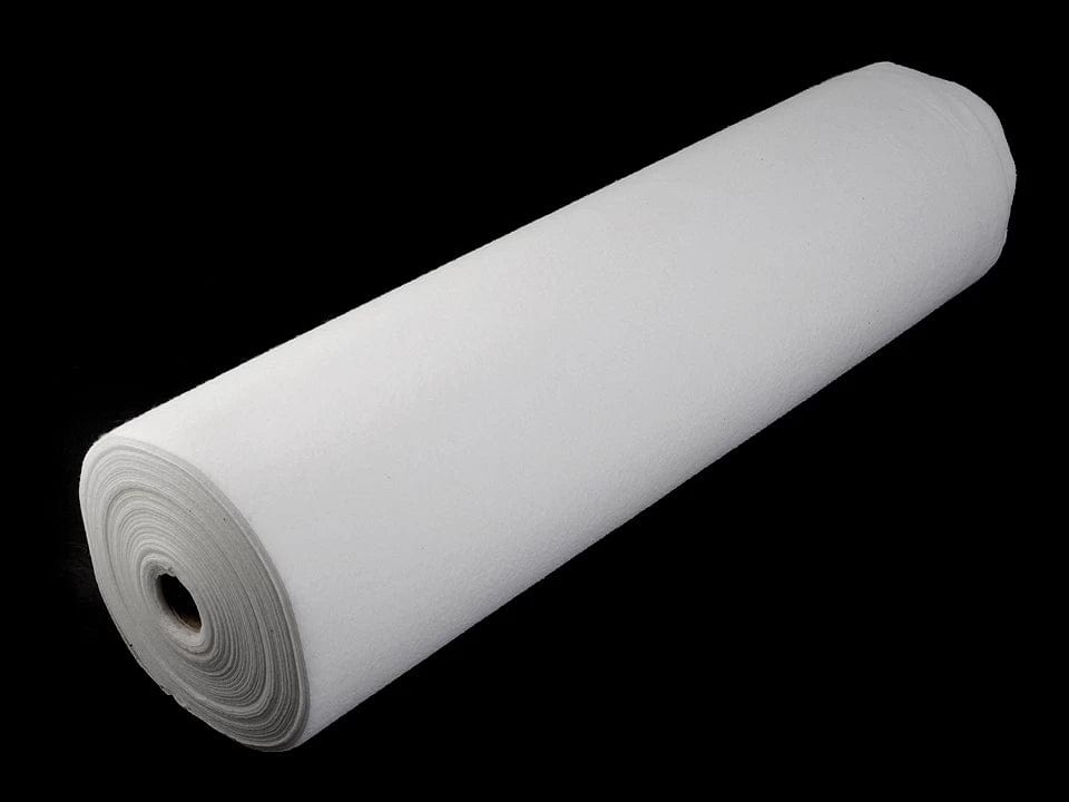 Doppelseitiges Klebevlies (Vlieseline) – weiß 100 g/m² (steif)