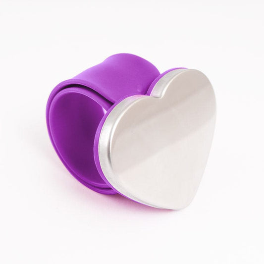 Nadelkissen mit Magnet/Armband – lila