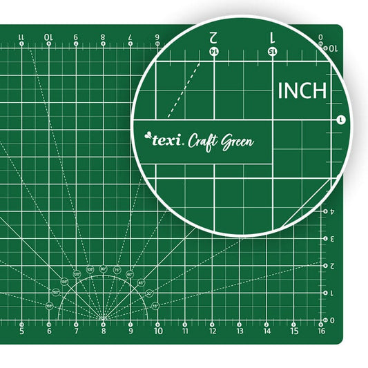 Cutting mat 45x30 cm-green