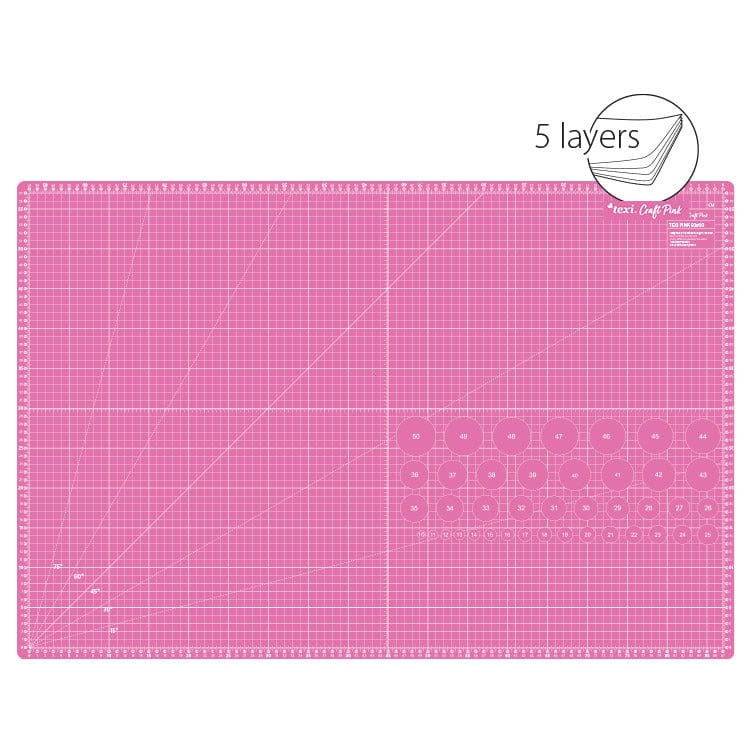 Schneidematte 60 x 90 cm - rosa