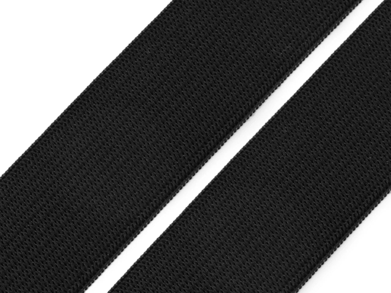 élastique plat - 2,5 cm noir