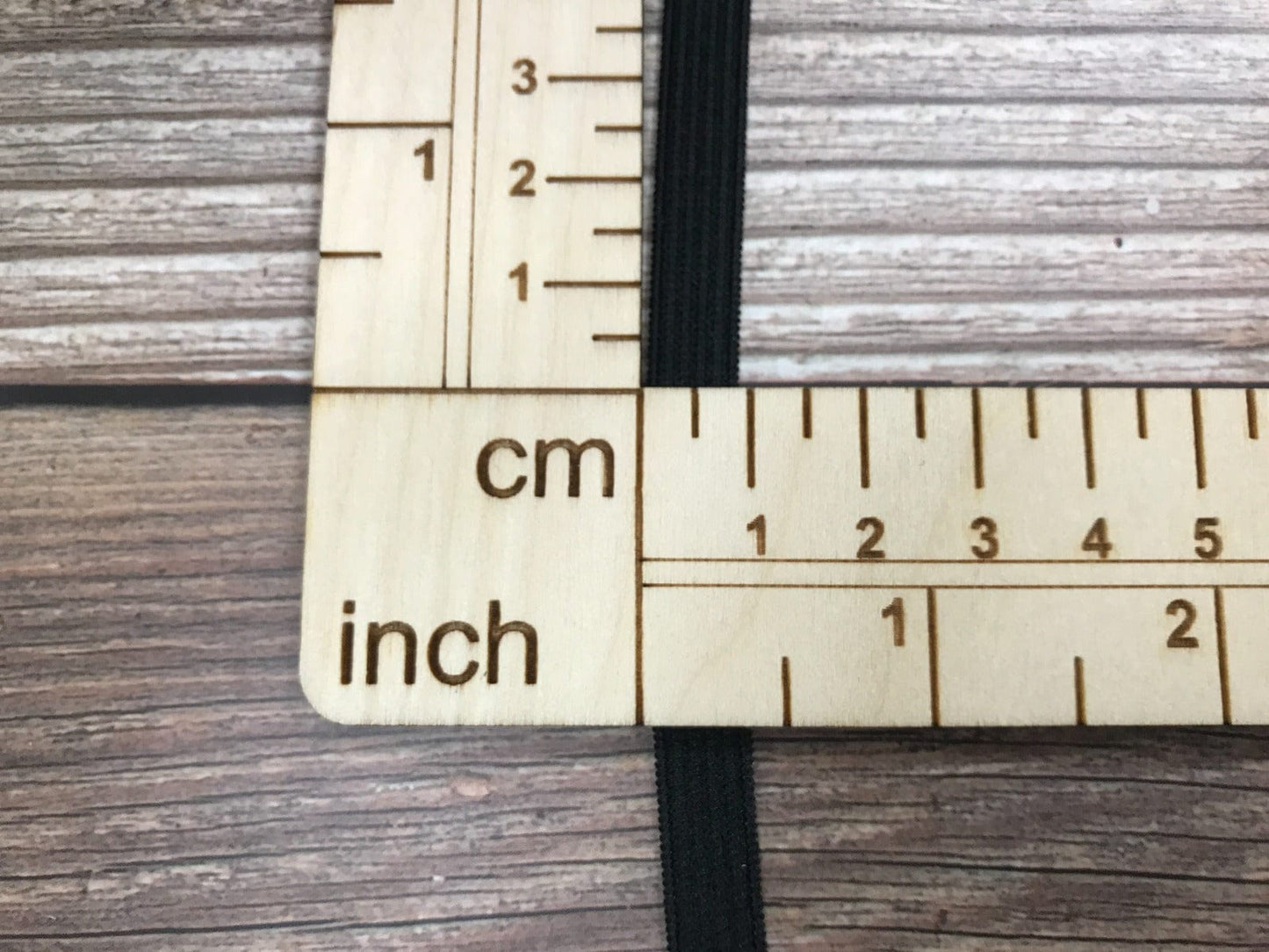 Élastique plat noir 6 mm