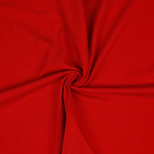Lightweight cotton jersey - red 215 g/m²
