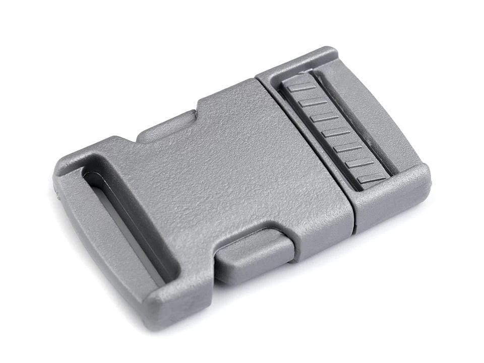 Kunststoff-Schnallenverbinder 25 mm-grau (5 Stk. im Pack)
