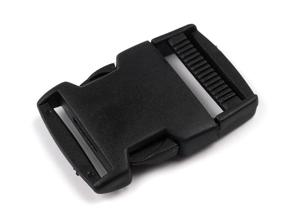 Boucle-clip en plastique 30 mm-noir (lot de 5 pièces)