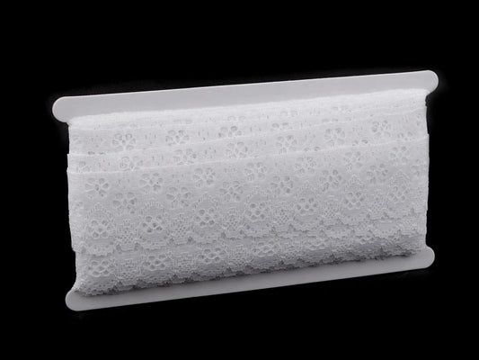 White polyamide lace - 4.5 cm