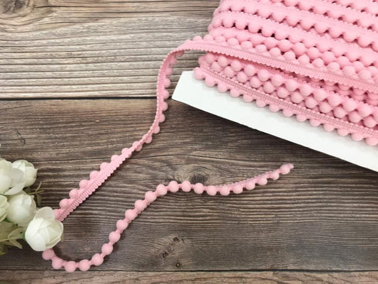 Pom Pom ribbon-12 mm pink #301
