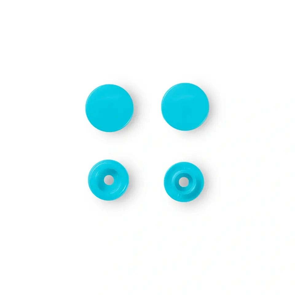 PRYM Druckknöpfe Ø12,4 mm, 30 Stk., türkisblau