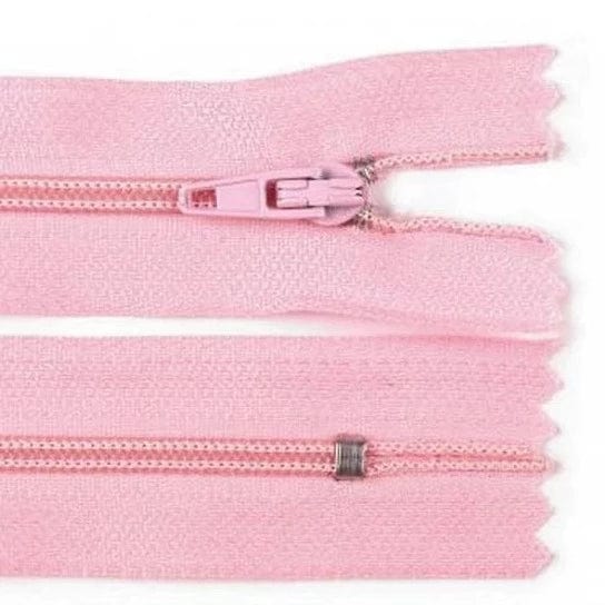 Fermeture éclair fermée rose clair