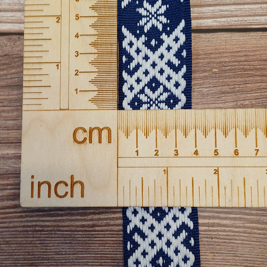 Traditional ribbon, belt 39mm-blue-LV