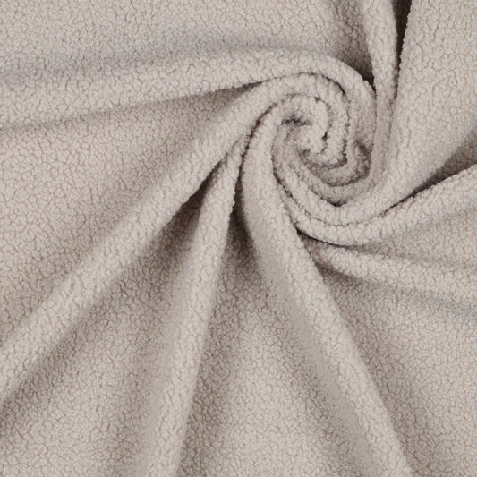 Teddy fabric, warm grey 270 g/m²