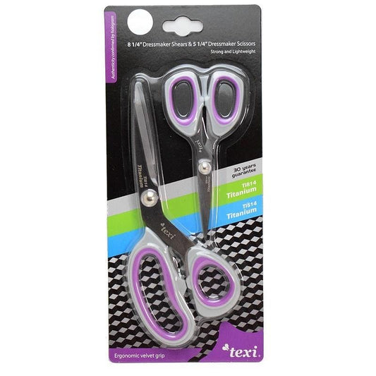 TEXI TITANIUM Fabric Scissor Set (13 cm) and (21 cm)