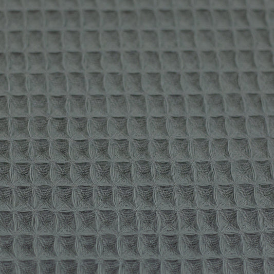 Waffle fabric - smoky green 230 g/m²