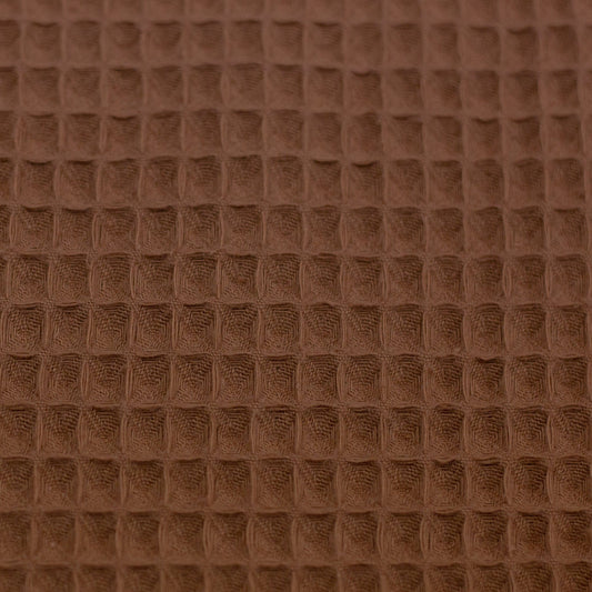 Waffle fabric-terracotta 230 g/m²