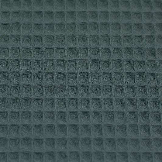 Waffle fabric, dark grey-green 230 g/m²