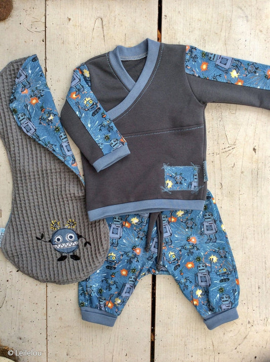 waffle fabric - dark gray 230 g/m²