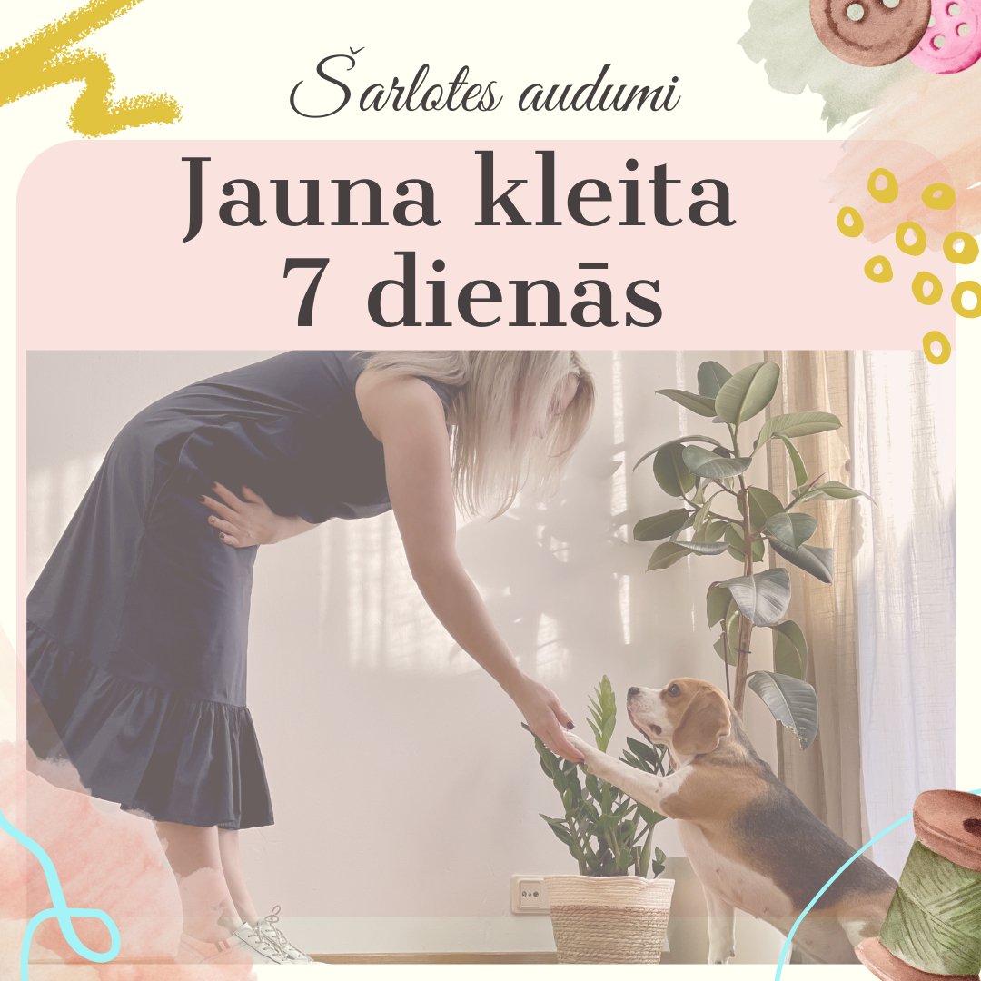 Mein Rezept für ein Kleid in 7 Tagen - Šarlotes audumi