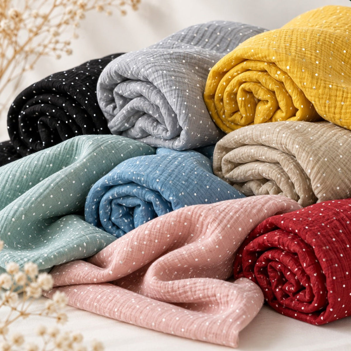 Pilkullinen musliini - Šarlotes audumi
