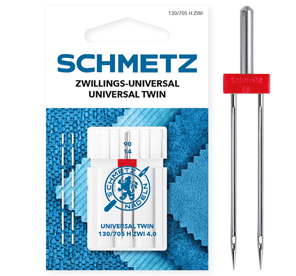 Universal twin sewing machine needles 130/705 H - Šarlotes audumi